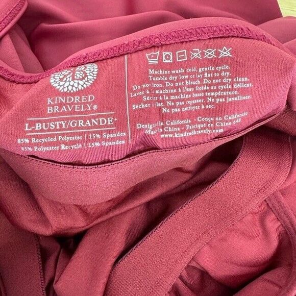 Kindred Bravely Classic One Piece Nursing Maternity Swimsuit Auburn Large Busty - Picture 4 of 8